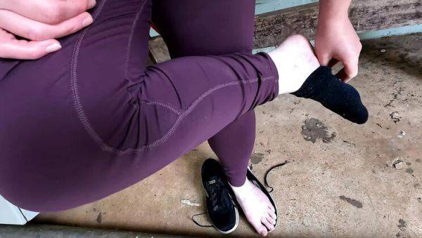 Busty German Babe Gets Spanked & Slapped in Public Workshop - BDSM Domination 4K - Germany on breastful.com