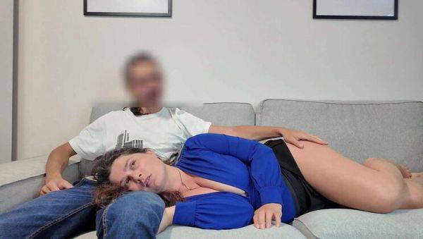 Hot Stepmom Gets Fed by Stepson - Blowjob & Cum in Mouth - Busty MILF Outdoor Fun on breastful.com