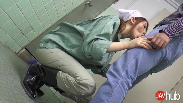 JAVHUB Busty Janitor Maki Koizumi sucks a hard cock - Japan on breastful.com