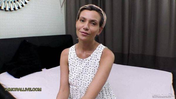 Petite Busty Stepmom Fucks Her Big Cock Son in Roman Style - Hot Taboo Anal on breastful.com