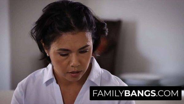 Busty MILF Dana Vespoli Fucks Stepson Juan El Caballo Loco in Taboo Family Bang on breastful.com