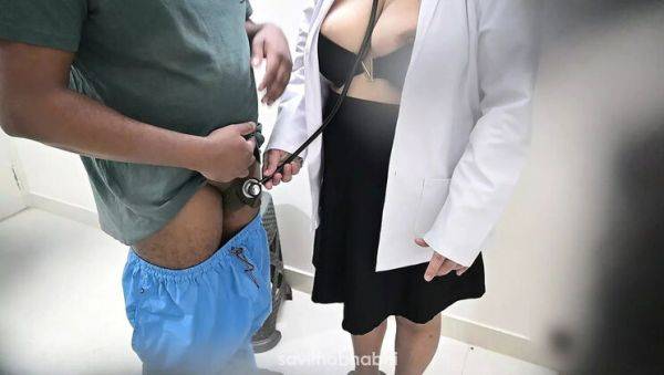 Indian Doctor Gives Busty Patient a Happy Ending Handjob - India on breastful.com