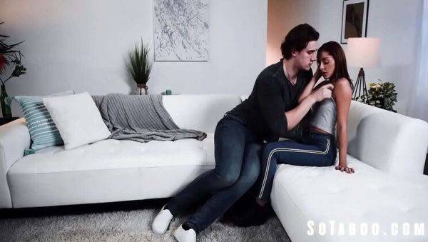 Lesbian Cheating with StepSister's Busty GF - Vanna Bardot Hardcore Blowjob & Riding on breastful.com