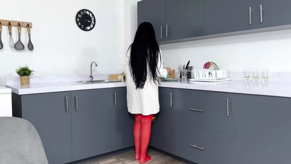 POV Fucking My Busty Stepmom Hard in Kitchen to Solve Her Problems - Stella Osorio - Colombia - Spain on breastful.com