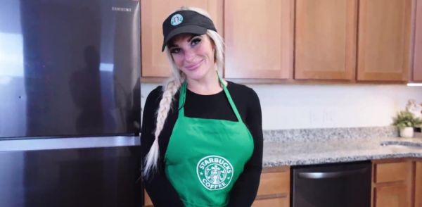 Busty Starbucks Barista Squirts All Over BBC And Swallows Cum During Her Shift! on breastful.com