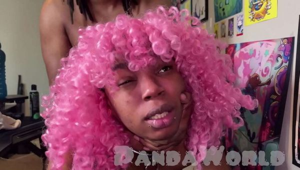 BBC Foursome with Busty Ebony Anal Slut and Pale White Girl - Deep Throat & Squirt on breastful.com