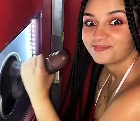 Glory Hole Surprise: Anonymous BBC Blowjob Turns Hot on breastful.com