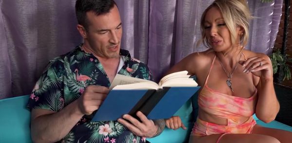 Busty blonde wife rides bbc ifo her cuck on breastful.com