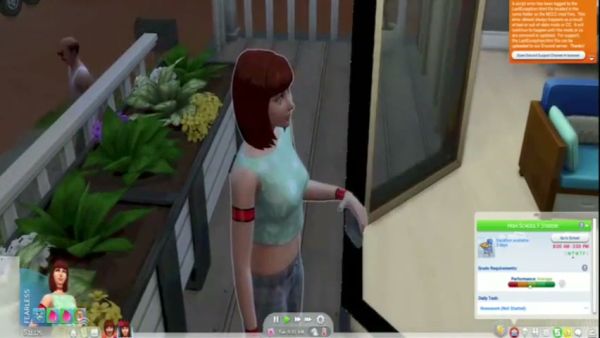 Red-haired MILF with small tits masturbates while being watched through a mirror on breastful.com