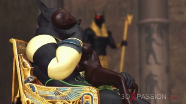 Young submissive serves Anubis in a sacred Egyptian temple - Egypt on breastful.com