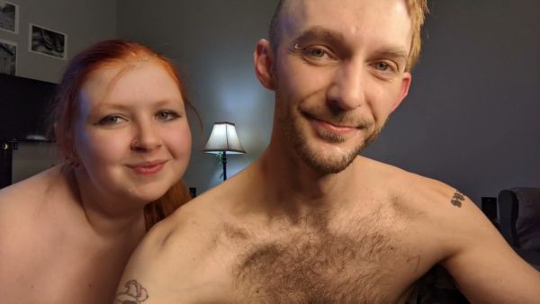Redhead couple shares intimate bedroom moments in behind-the-scenes footage on breastful.com