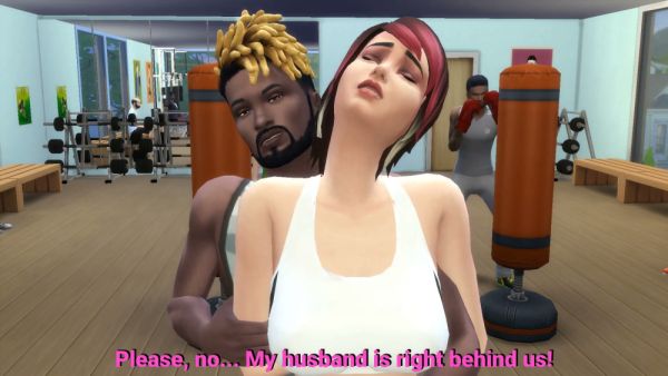 Wife takes on two men in a gym while her husband watches helplessly on breastful.com