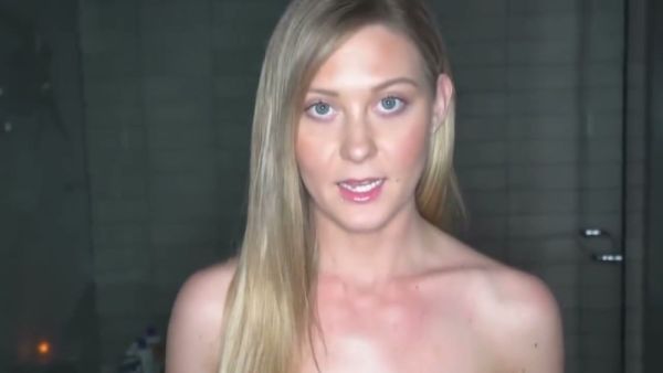Blonde stepsister rides and sucks stepbrother's big cock in forbidden POV session on breastful.com