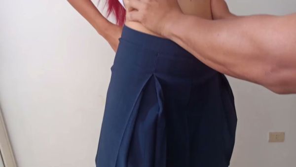 Latina MILF in school uniform takes it deep in forbidden anal encounter on breastful.com