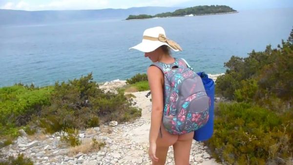 Russian-Croatian beauty Kateryna bares it all on a rocky Croatian shore - Russia on breastful.com