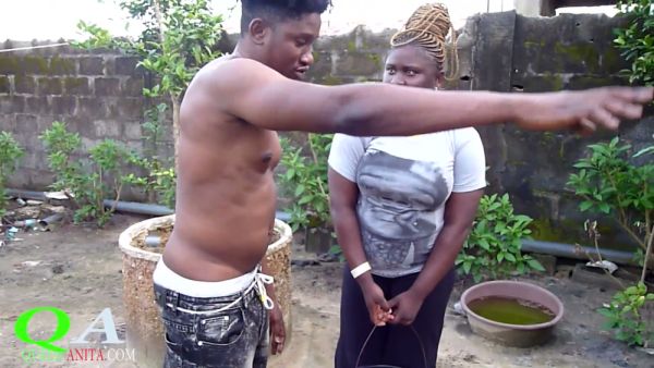 Voluptuous ebony woman and two muscular men entangle in steamy trio at rustic home - India on breastful.com