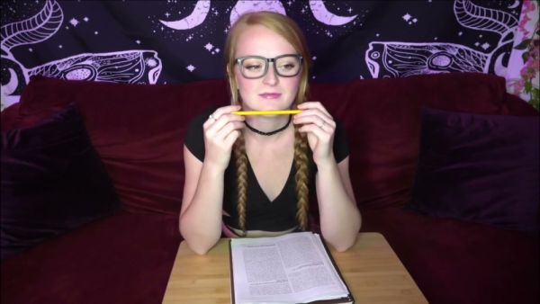 Redheaded college girl with mandala tattoo teases with big black dildo on webcam on breastful.com