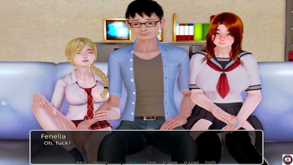 Red-haired anime girl Anastasia gets facial from teacher Alex in school fantasy on breastful.com