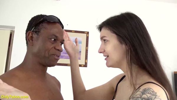 Young woman with natural tits takes rough facial and deep fucking from BBC stud on breastful.com