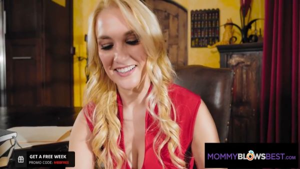 Blonde teacher gets intimate with her student in a private lesson on breastful.com