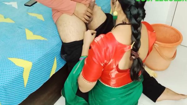 Indian MILF in red lingerie receives intimate handplay at home - India on breastful.com