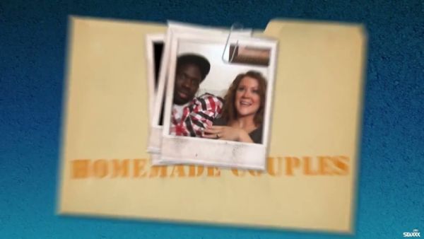 Blonde and brunette neighbors share an amateur interracial encounter at home on breastful.com