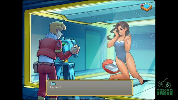 Curious astronaut catches a Brazilian brunette off guard in her quarters - Brazil on breastful.com