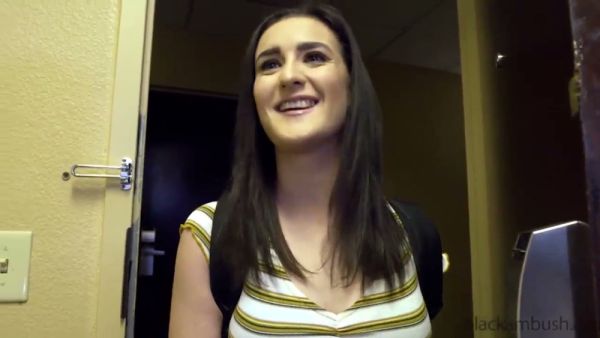 Dark-haired beauty Kylie takes a deep face ride and gets filled inside by a huge BBC on breastful.com