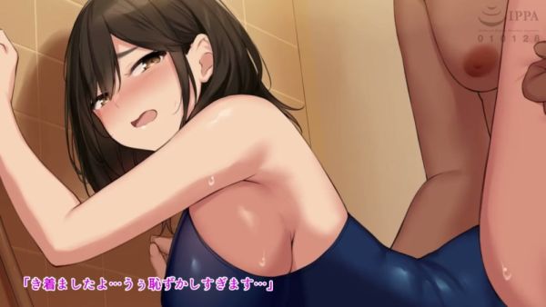 Hot-blooded swim instructor lets passion boil over in anime shower and beach scenes - Japan on breastful.com