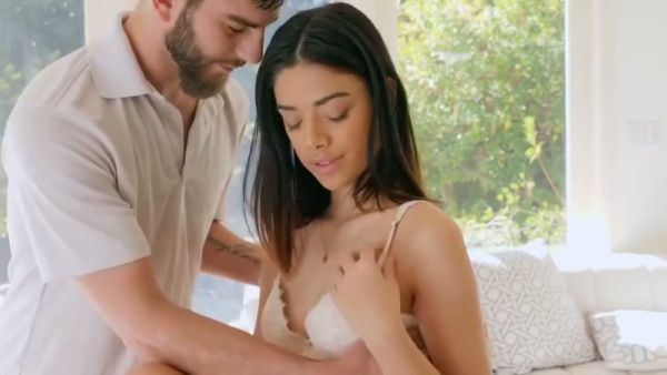 Massage turns passionate as she teases then rides him deep on breastful.com