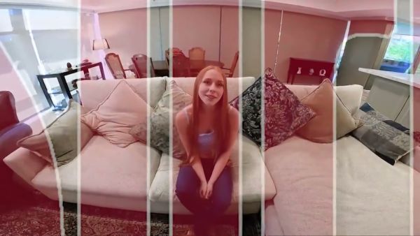Redheaded beauty Aurora Fire takes a deep first anal with a massive black cock on breastful.com