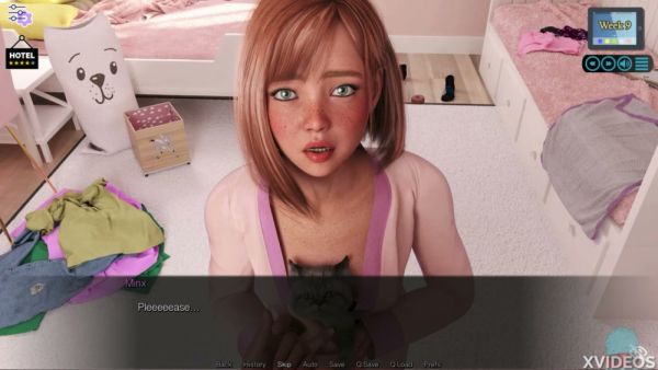 Young woman with light brown hair and freckles plays caretaker role in pink bedroom on breastful.com