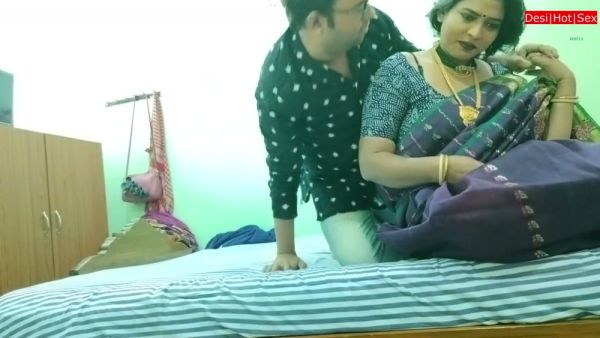 South Asian couple shares passionate bedroom intimacy in tender foreplay - India on breastful.com