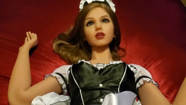 French maid fantasy turns steamy with passionate doggy and missionary creampie - France on breastful.com