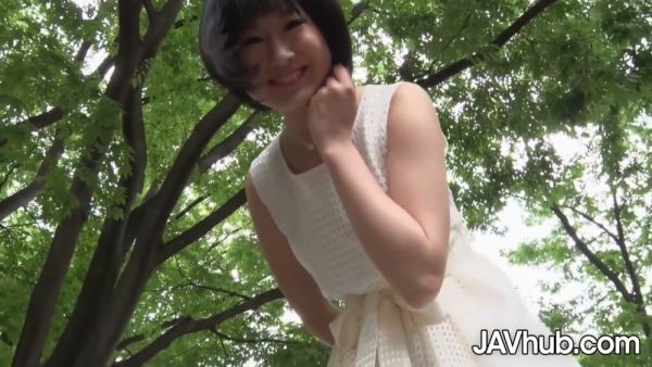 Mari Koizumi in a Japanese casting scene with red rope bondage and ball gag - Japan on breastful.com
