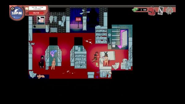 Blonde anime vixen seduced by hoodie-clad boy in surreal game world episode on breastful.com