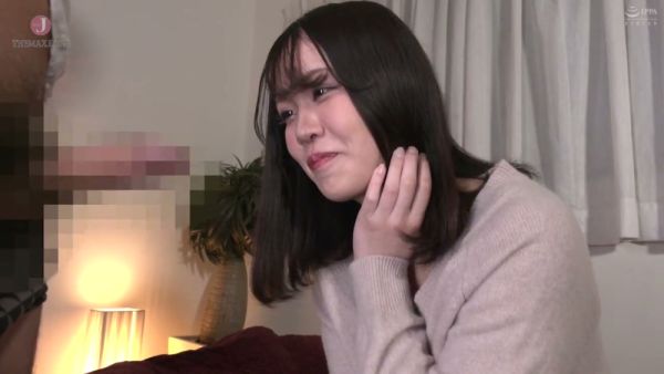 Young Japanese beauty Miho Aikawa gives head on a red couch in a soft-lit room - Japan on breastful.com