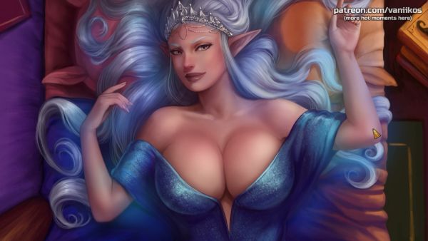 Elven princess flaunts her huge tits in a royal selfie session - Germany on breastful.com