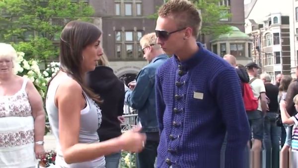 Blonde European babe takes it deep in doggy position and gets creampie on breastful.com
