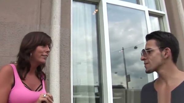 Two women share a man and then each other in a passionate Amsterdam threesome on breastful.com