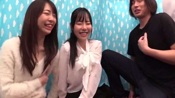 Japanese office worker Hiroko joins a passionate threesome with cunnilingus - Japan on breastful.com