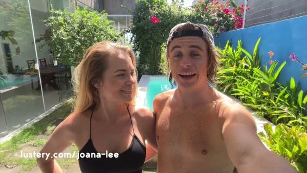 Polish and Brazilian lovers meet for steamy poolside striptease and anal play - Brazil - Poland on breastful.com