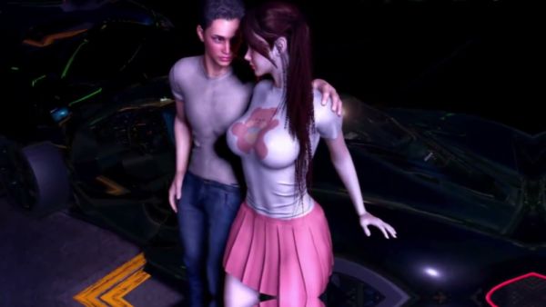 Young student takes it rough in a car under the moonlight in uncensored 3D anime - India - Japan - Usa on breastful.com