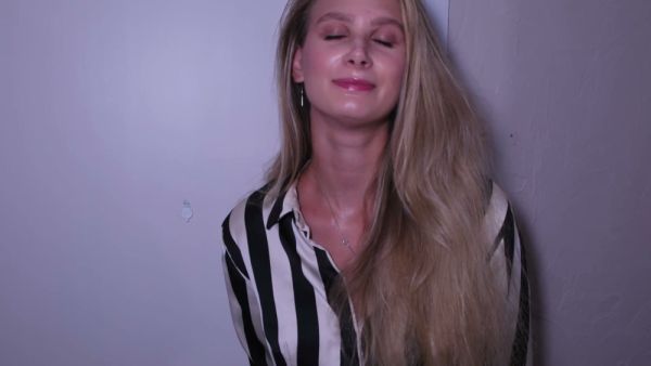 Blonde with long hair and thick ass takes rent collector role too seriously on breastful.com