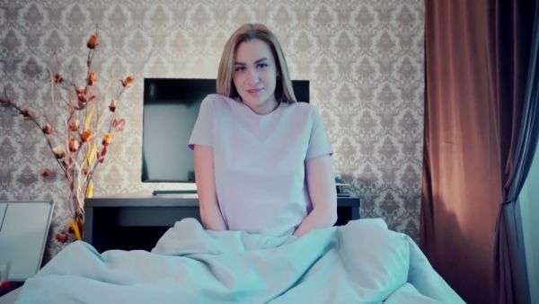 Blonde step sister takes every inch deep and earns a facial on breastful.com