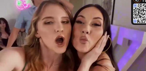 Busty white damsels and a curvy teen legal enjoy an mighty side plow with three men on breastful.com