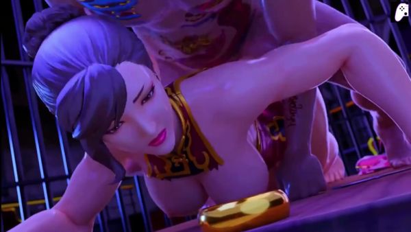 Stylized 3D hentai fantasy with creampie and anal scenes on breastful.com