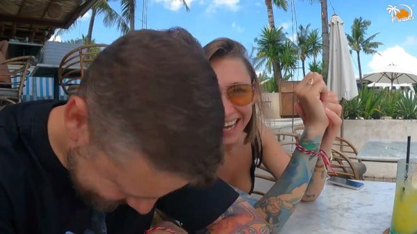 Polish couple takes their rough anal play outdoors from patio to balcony - Poland on breastful.com