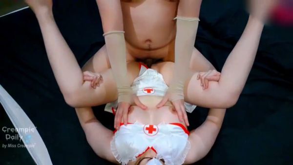 Voluptuous Asian nurse in uniform receives creampie - Thailand on breastful.com