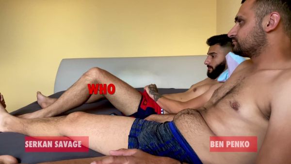 Three men face off in a handjob and cumshot contest with slaps on the line - Turkey on breastful.com